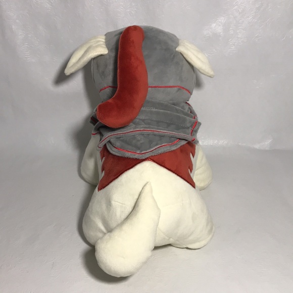 The Yetee Wargroove Caesar Dog Plush Toy Cream Color with Costume - Picture 4 of 9